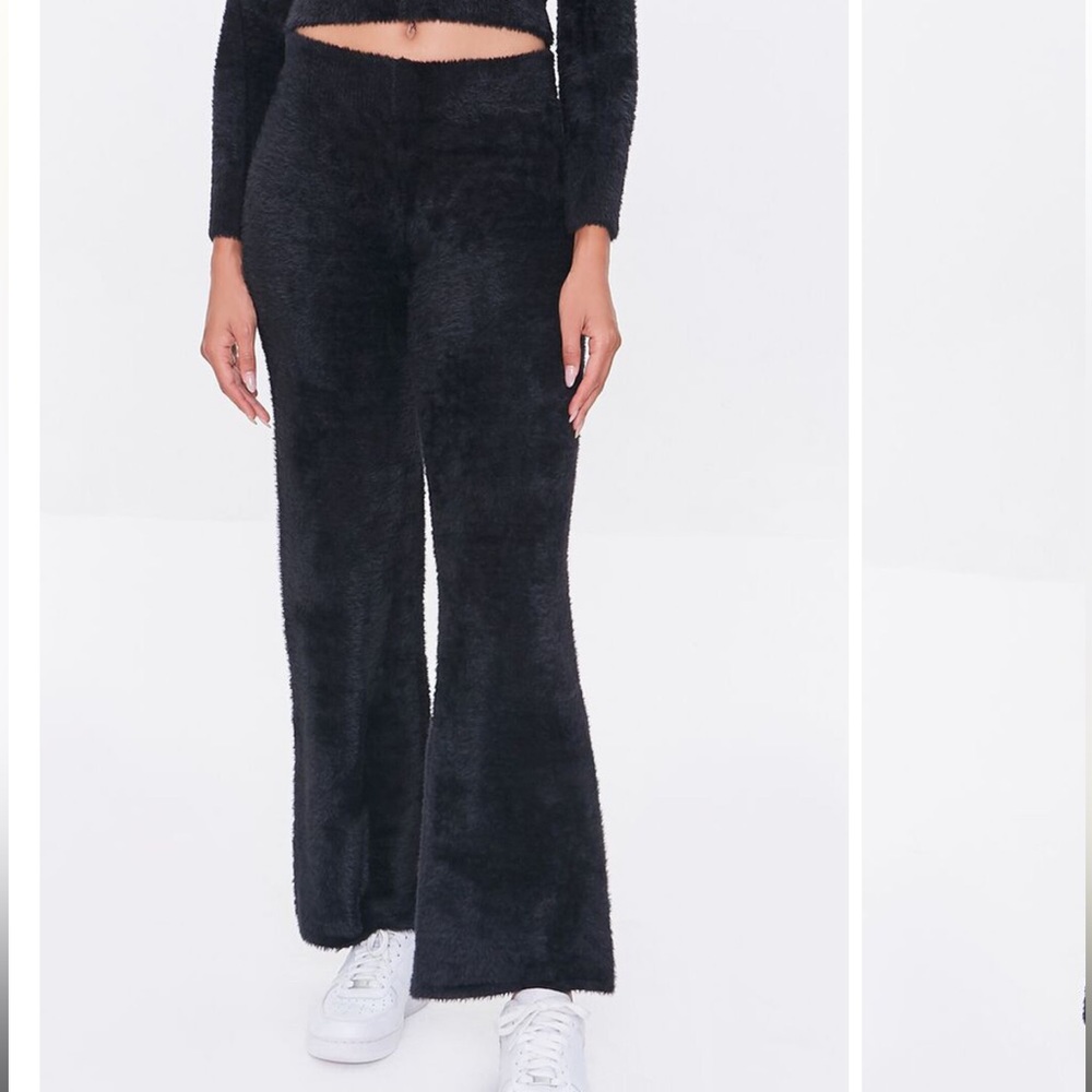 Forever 21 Black Fuzzy Pants